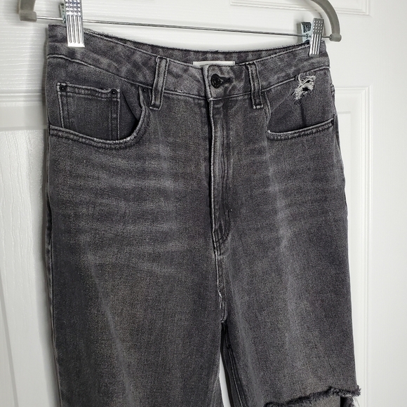 Pacsun Washed Black High Rise Distressed Ripped 90s Boyfriend Jeans - Picture 5 of 11